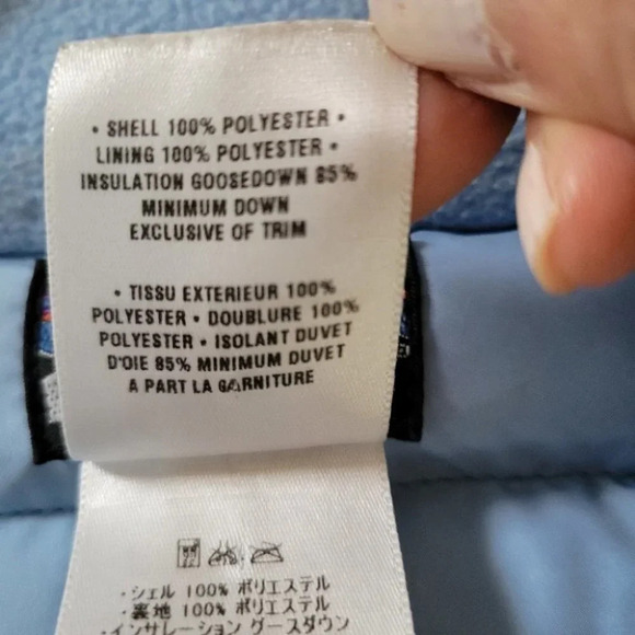 Patagonia goose down puffer quilted vest blue small - Picture 8 of 11